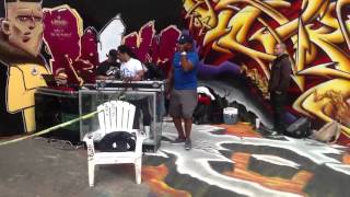 Esalaah Cold Rockin it at the Five Pointz in New York!!
