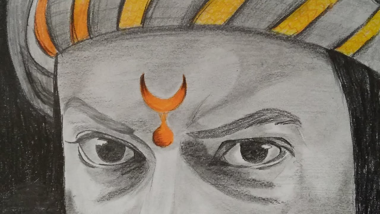 chhatrapati shivaji maharaj sketch | how to draw |easy sketch - YouTube