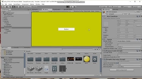 How to pop up menu after clicking button in Unity3D?