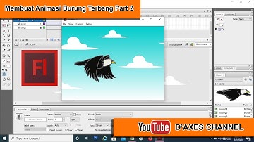 Membuat Animasi Burung Terbang Part 2 | Adobe Flash CS3 | D