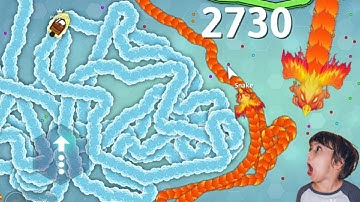 Snake. Io 🐍 How To Circle Top 01 Snake In The Map! Epic Snake.Io Gameplay