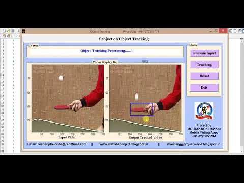 Object Detection Tracking using Matlab Project Source Code