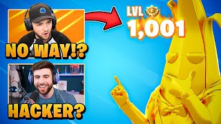 Famous Youtubers React To My Level 1000 In Fortnite