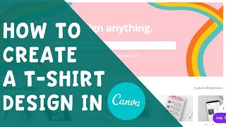 How to Create a T Shirt Design in Canva 2020