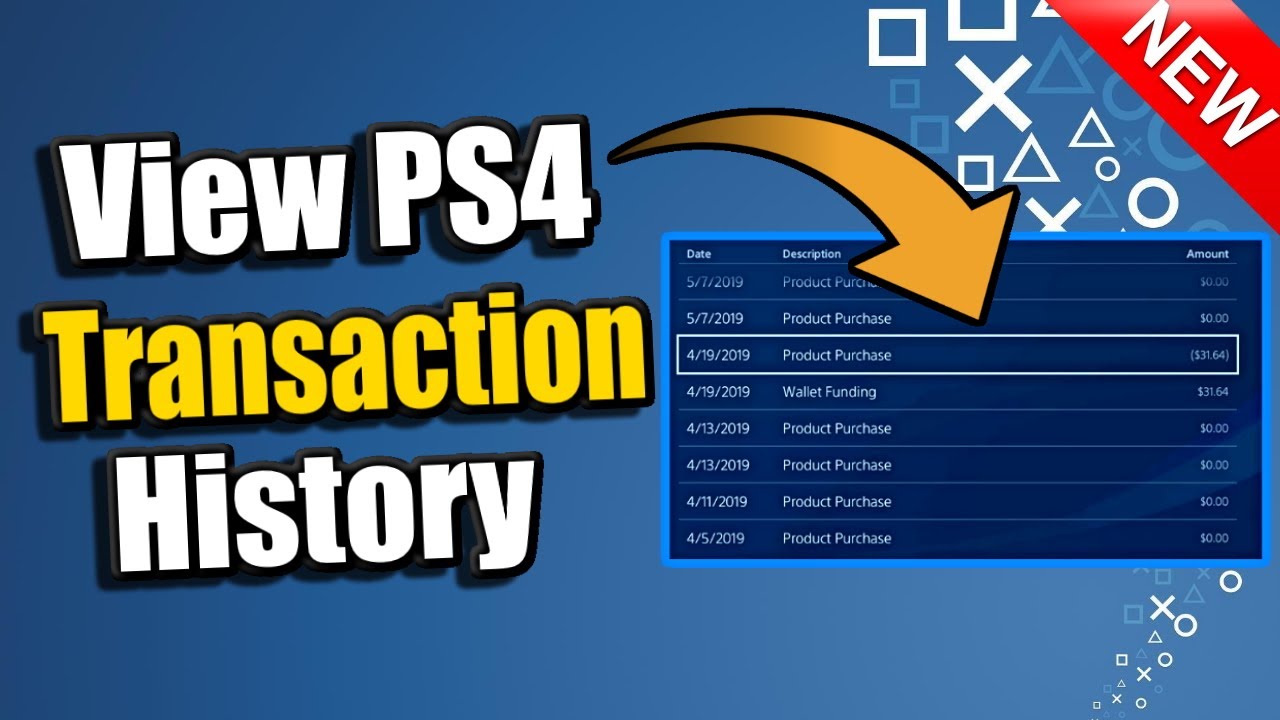 How to check PS4 Transaction History and Purchases (Best Method) - YouTube