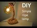 DIY/ Simple rope lamp