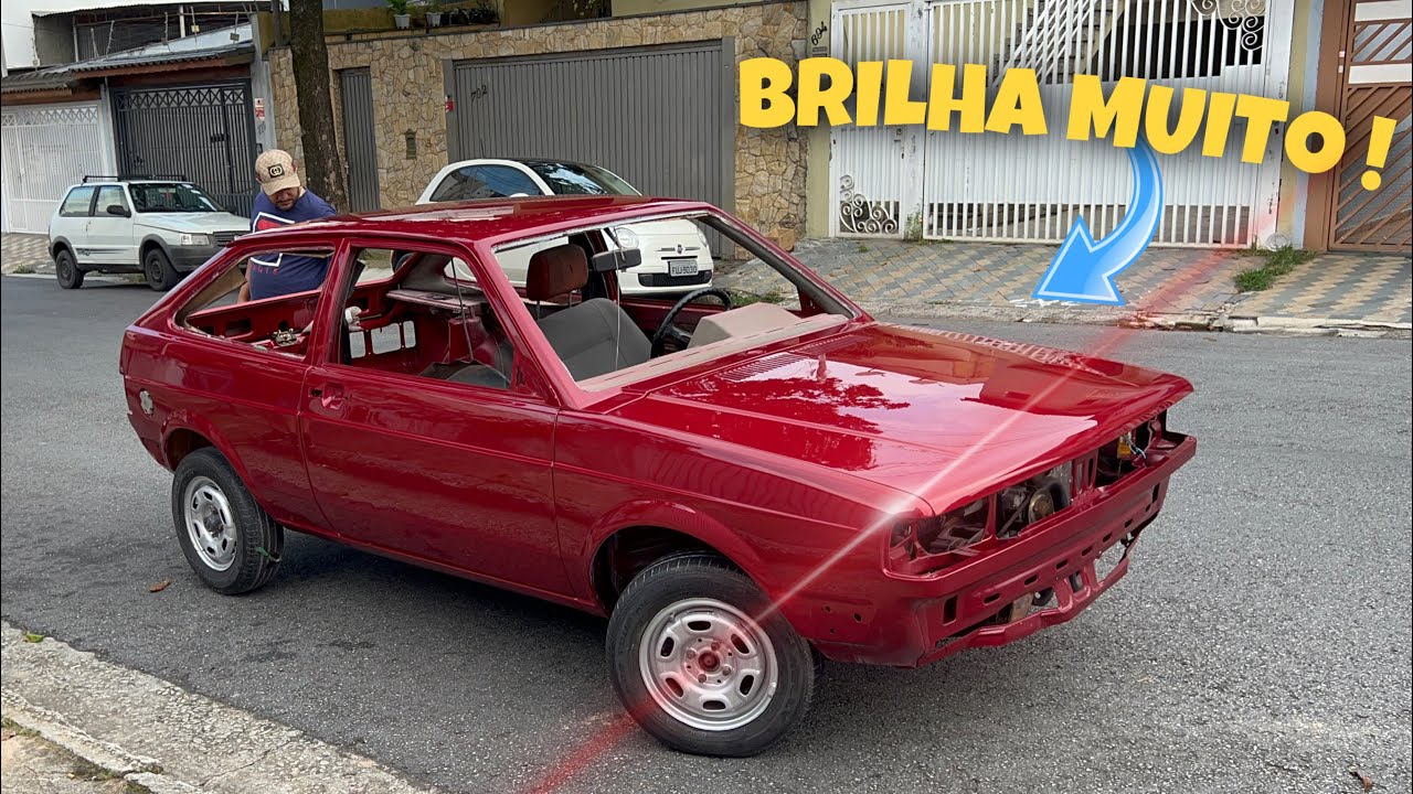 QUANTO GASTA PRA PINTAR UM CARRO DO ZERO ? O GOL QUADRADO FICOU ZERO DE LATA