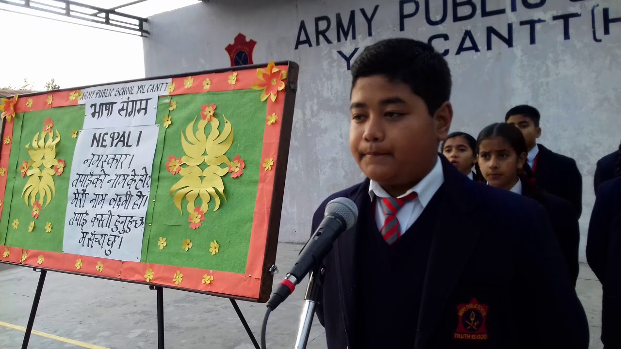 BHASHA SANGAM (Nepali) ARMY PUBLIC SCHOOL YOL CANTT, DISTT KANGRA, H P