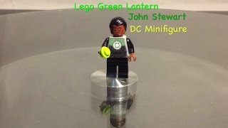 Lego John Stewart Green Lantern Custom Dc Minifigure