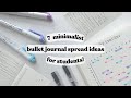 7 minimalist bullet journal spread ideas for students