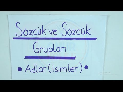 4. Sınıf Türkçe - Sözcük ve Sözcük Grupları - Adlar ( İsimler )