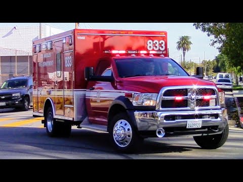 LAFD Rescue 33 & Rescue 833 Responding