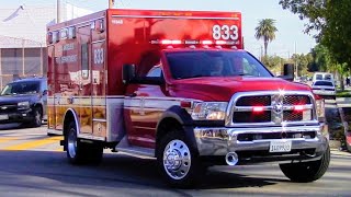 LAFD Rescue 33 & Rescue 833 Responding
