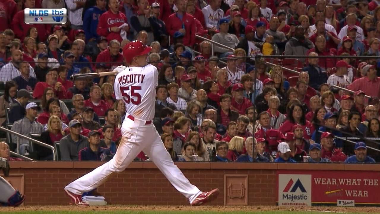 Piscotty hits a two-run homer to left