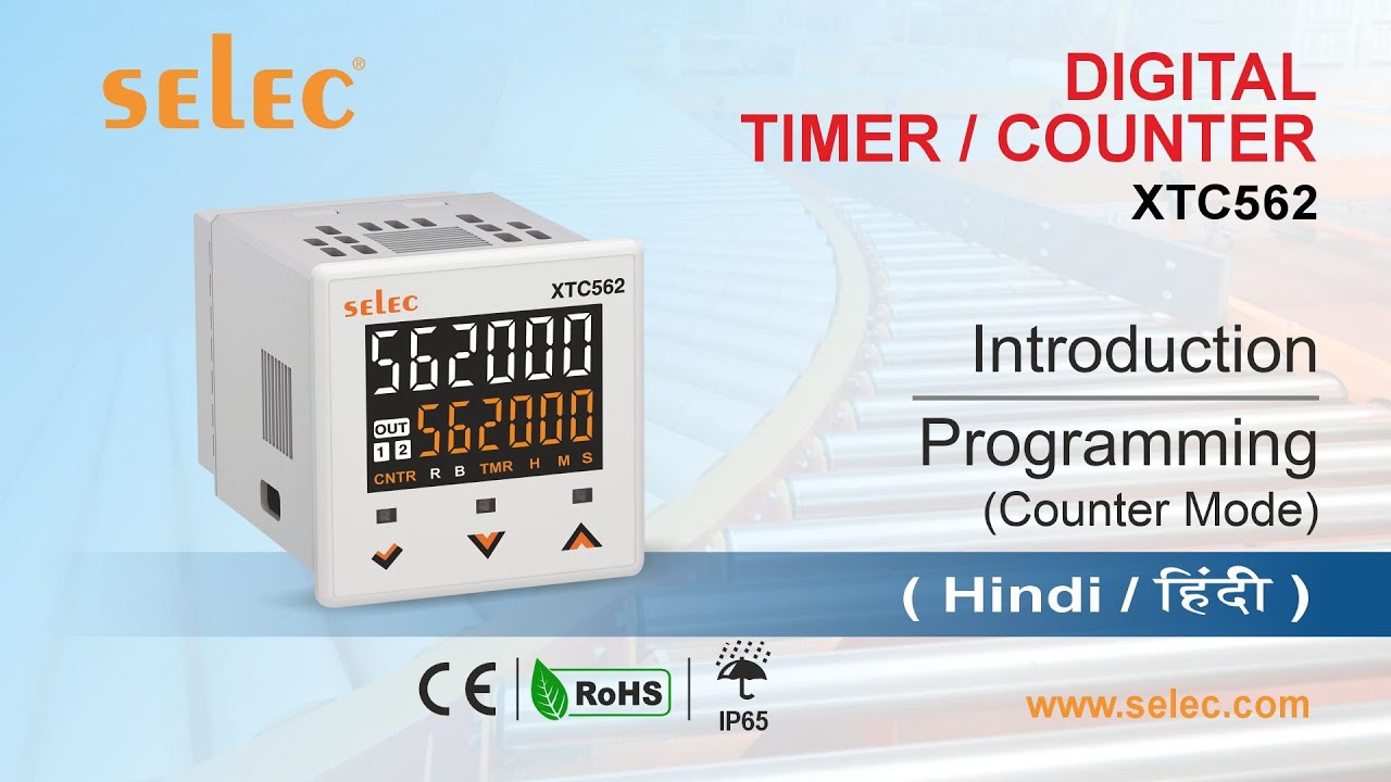 Selec XTC562 Digital Timer / Counter : Introduction | Programming - Counter mode