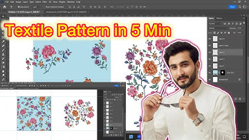 Seamless Floral Pattern | Digital Textile Design in Photoshop 2026 (Hindi/Urdu) | SaQib Designer