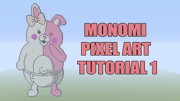 Minecraft Monomi / Usami Pixel Art Tutorial Part 1 (Danganronpa)