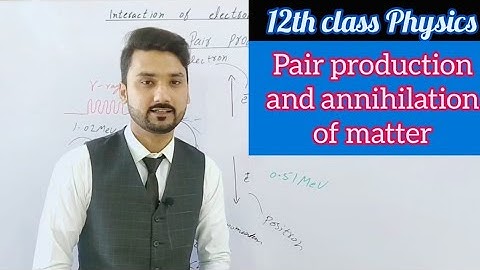 Pair production | annihilation of matter | in Urdu/Hindi | 12th class physics | modern physics