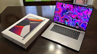 16' MacBook Pro (2021) UNBOXING and SETUP!! M1 Pro Space Gray