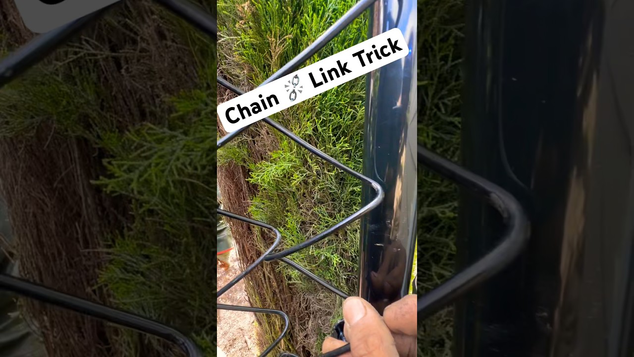 #1 Chain ⛓️‍💥 Link Fence Wire Trick 
