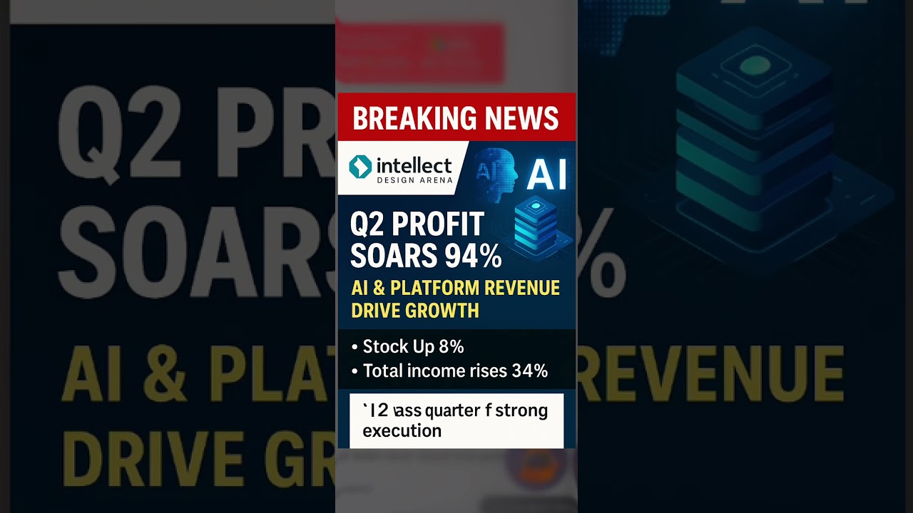 Intellect Design Arena Q2 Results: Profit Surges 94% | Strong Platform & AI Growth | Stock Up 8%