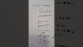 Forget everything from The Heart of Awareness of Dr. Thomas Byrom, translated from Ashtavakragita..