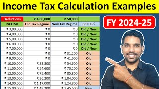 Income Tax Calculation 2024-25 between ₹3 Lacs to ₹20 Lacs [SOLVED]