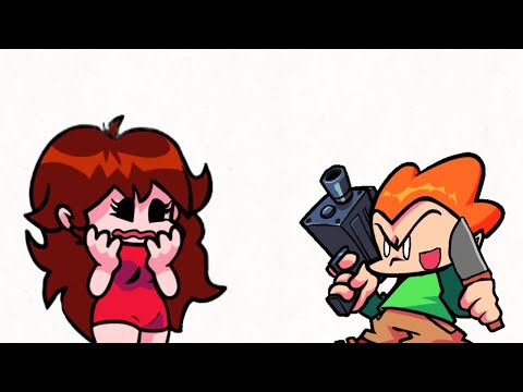 Oh no a gun man (FNF animation)