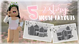 5 House Layouts 2 Story Bloxburg Youtube - roblox bloxburg house layout ideas