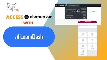 How to Access Elementor with LearnDash