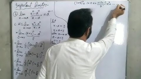 Important Limits 2 proof | Class 2nd year | BS Mathematics | by Rahmat Shah