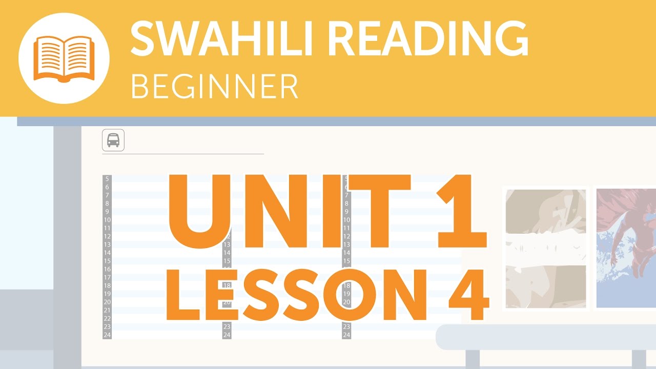 ⁣Swahili Reading for Beginners - Is This Bus Service Running Today?