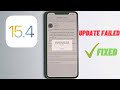 How to fix  software update failed an error occurred downloading ios 154 