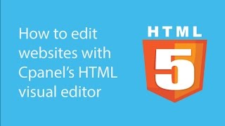 How to edit HTML websites with Cpanel's visual HTML editor