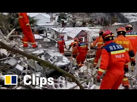 Scores trapped under rubble after China landslide, sparking evacuation of 500 in Yunnan province