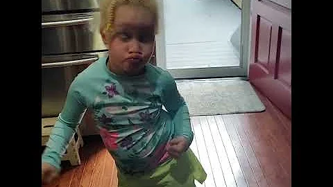 Jemma dancing to Janet Jackson