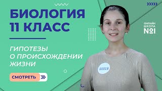 Гипотезы о происхождении жизни. Видеоурок 27. Биология 11 класс