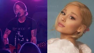 Ariana Grande Reacts To Keith Urban's 'We Can't Be Friends' Cover Resimi