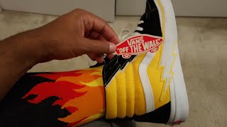 Boltsover Flames??? Vans Sk8-Hi Bolt Freesia Blackwhiteyellow