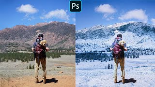 Summer To Winter - Snow Photoshop Tutorial screenshot 2