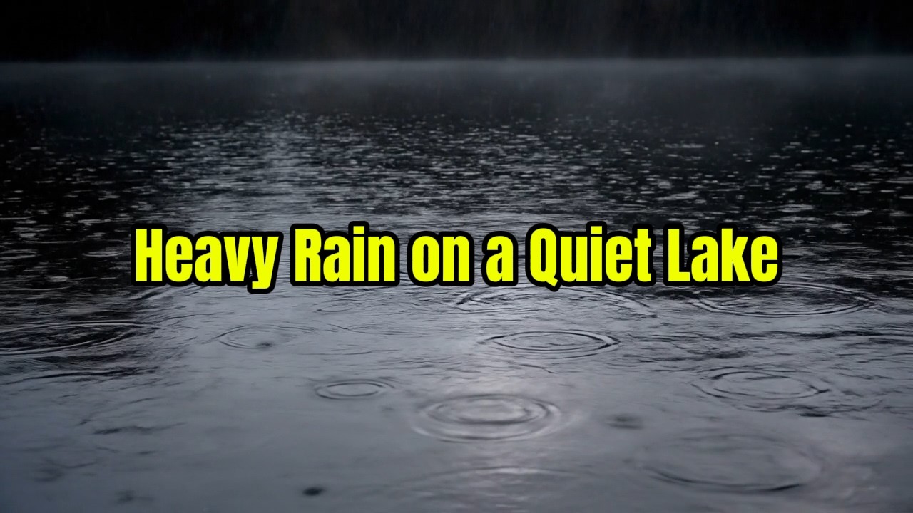 Heavy Rain on a Quiet Lake – Relaxing Night Ambience