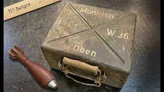Ящик с немецкими минами Второй мировой войны