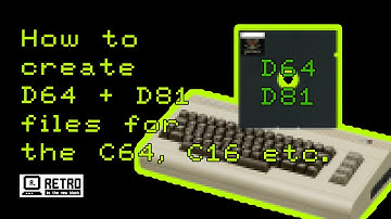 How to create D64 + D81 disc images for Commodore C64, C128, VIC20, C16 etc.