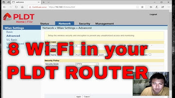 Set 8 Wi-Fi in Your PLDT Home Fibr Router Wifi
