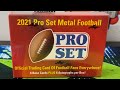 2021 Pro Set Metal Football. **HUGE ROOKIE QB AUTO** 🔥🔥🔥