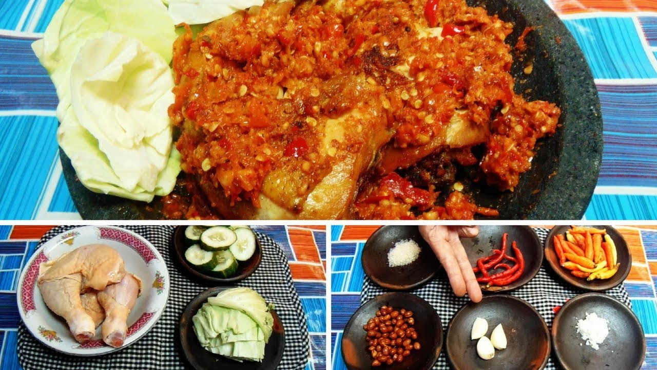 Resep & Cara Membuat Ayam Gepuk Enak Pedes - YouTube