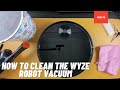 How to clean the wyze robot vacuum