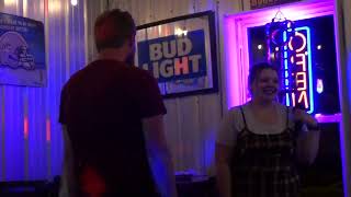 Michael Hinton & Destiny Marshall singing Broken by Seether at The Rundown Bar on May 2, 2024