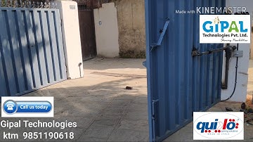 Quiko Italian auto remote gate installation swing gate QK E400KITX in nepal