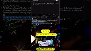 Python 1 Line Trick 😳 Even Numbers Instantly! #shorts #shortsfeed #boardtocode